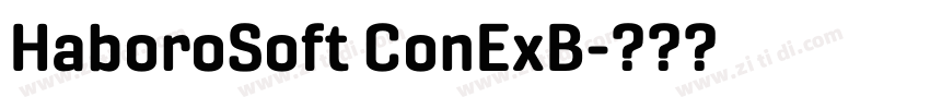 HaboroSoft ConExB字体转换 HaboroSoft ConExB字体转换
